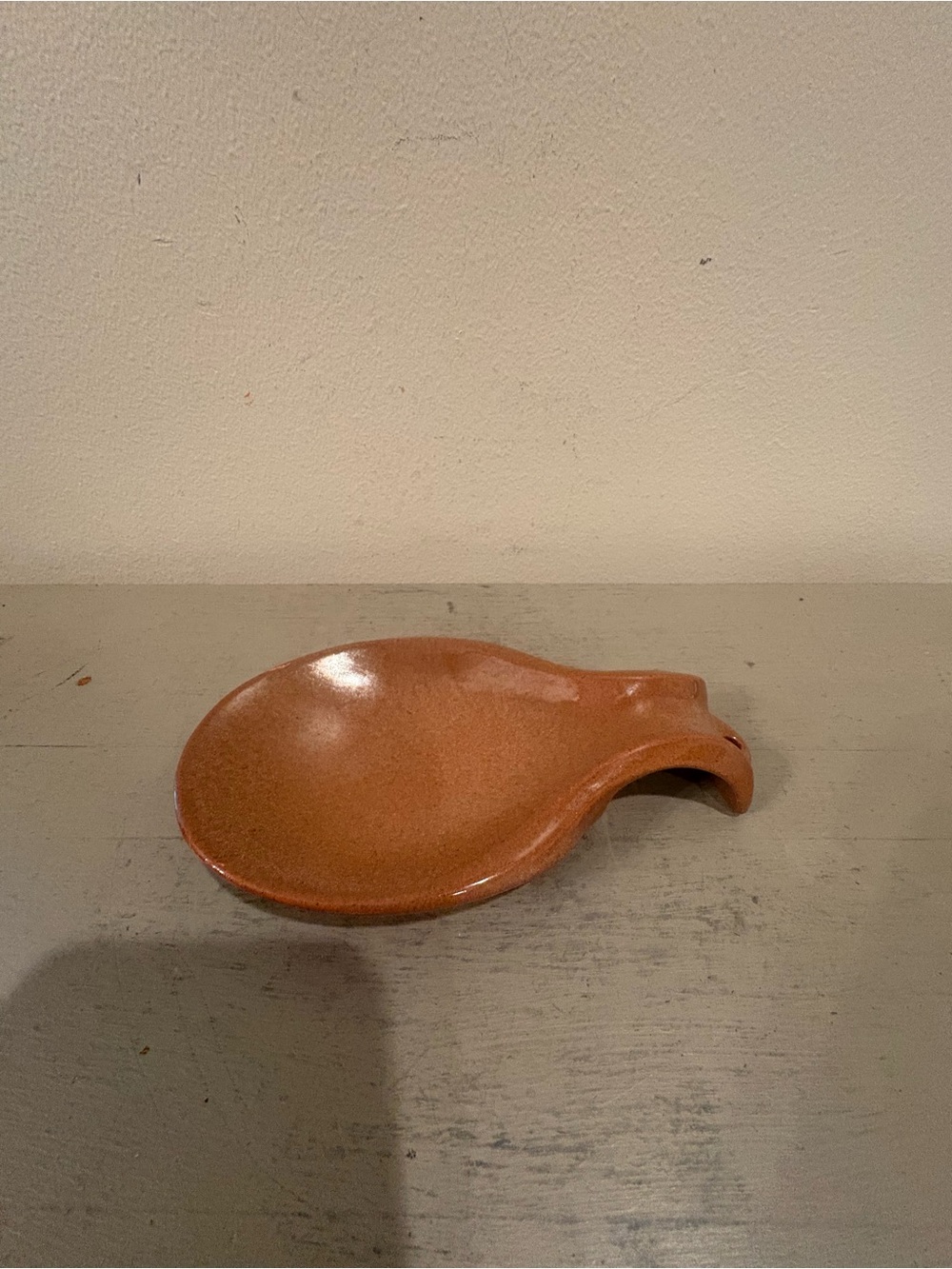VTG Frankoma Pottery Brown Satin Stoneware Spoon Rest